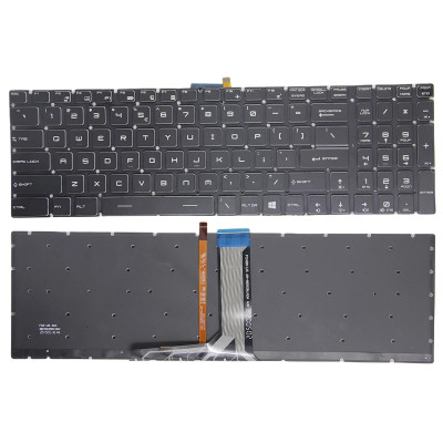 MSI Creator 17, A10SE, A10SF, A10SFS, A10SGS, B11UE, B11UH, B11UG, MS-17G3, MS-17M1, black backlit US keyboard