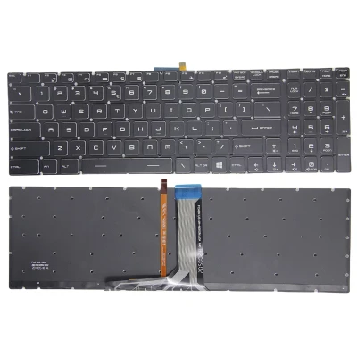 MSI Creator 17, A10SE, A10SF, A10SFS, A10SGS, B11UE, B11UH, B11UG, MS-17G3, MS-17M1, black backlit US keyboard