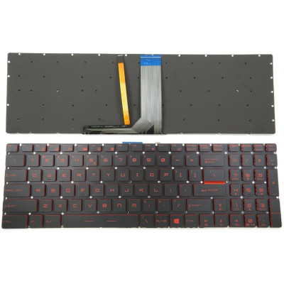 MSI Creator 17, A10SE, A10SF, A10SFS, A10SGS, B11UE, B11UH, B11UG, MS-17G3, MS-17M1, red backlit US keyboard