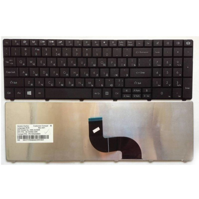 Packard Bell EasyNote TE11HC Q5WTC Z5WT1 MS2384 ENTE11HC TE69HW Russian RU keyboard - main product image