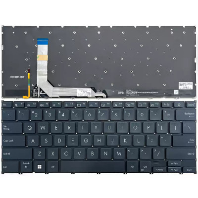 Asus Zenbook 14X OLED Q410 Q410VA Q420 Q420VA backlit US keyboard black