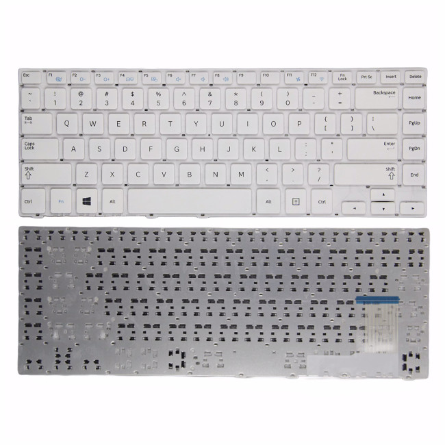 SAMSUNG NP370R4E NP450R4V NP470R4E NP450R4Q NP450R4E NP455R4J NP540U4E white US keyboard - main product image