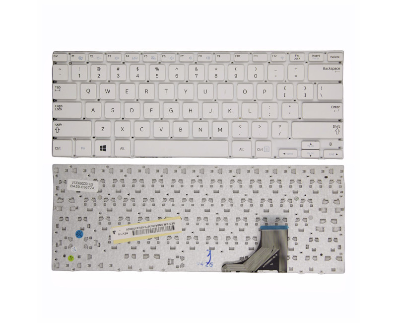 SAMSUNG NP535U3C NP530U3C NP530U3B NP532U3C NP535U3X NP542U3X NP540U3C white US keyboard