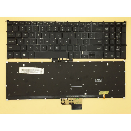 SAMSUNG backlit US keyboard 9Z.NARBN.A01 NSK-MSABN 01 - main product image