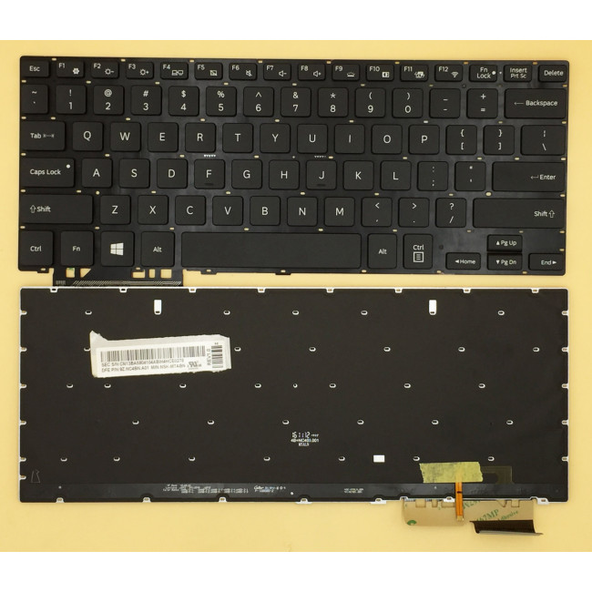 SAMSUNG notebook 7 spin NP730U3L 740U3L NP740U3L backlit US keyboard - main product image