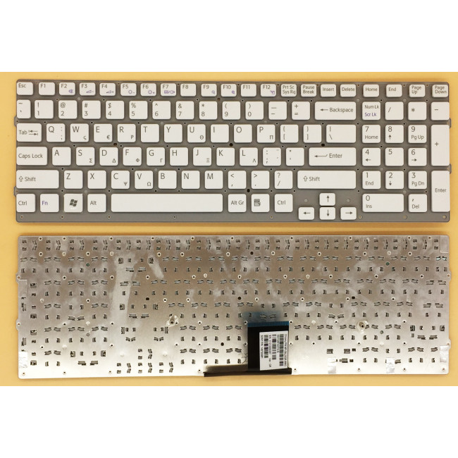 SONY EC VPC-EC VPCEC white Greek GK layout keyboard original - main product image