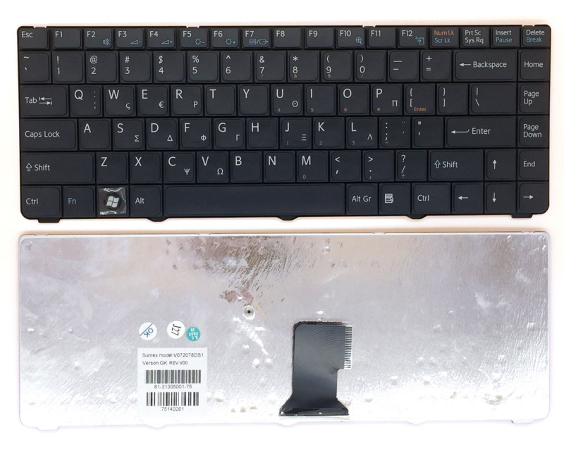 SONY NR VGN NR NS 33H NR17 NS25 NS52JB NR23H NR25H NR12 Greek GK keyboard