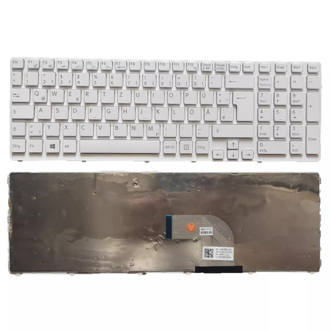 SONY SVE151 SVE17 V133846A-US white German DE keyboard - main product image