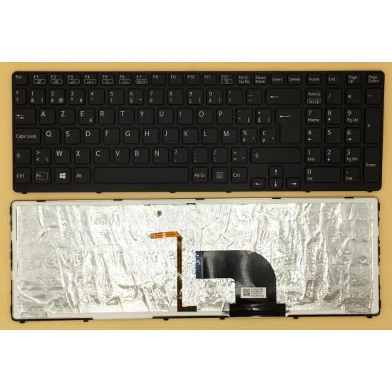 SONY SVE17 SVE15 black backlit Belgian BE keyboard 9Z.N6CBW.G1A NSK-SEGBW 1A - main product image