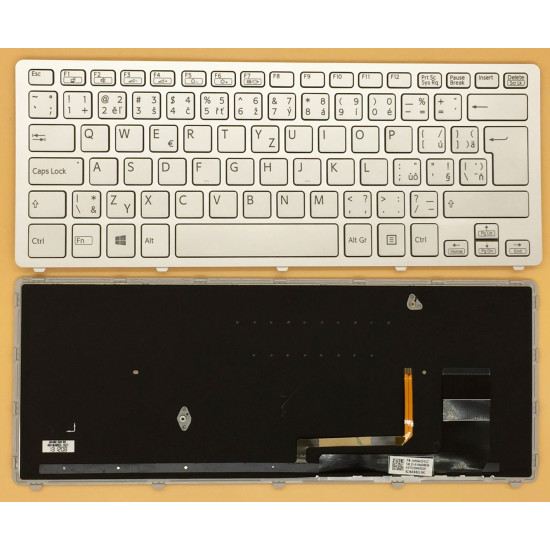 SONY SVF14N silver backlit Czech CZ keyboard - main product image