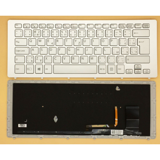 SONY SVF15N silver backlit Czech CZ keyboard - main product image