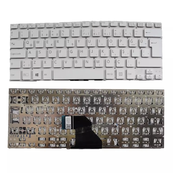SONY VAIO FIT 14E SVF 14E SVF14E white Turkish TR keyboard - main product image