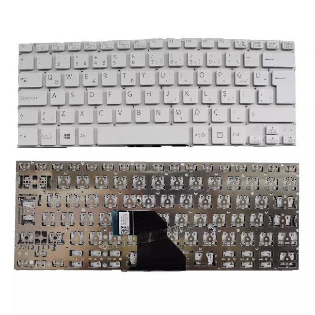SONY VAIO FIT 14E SVF 14E SVF14E white Turkish TR keyboard - main product image