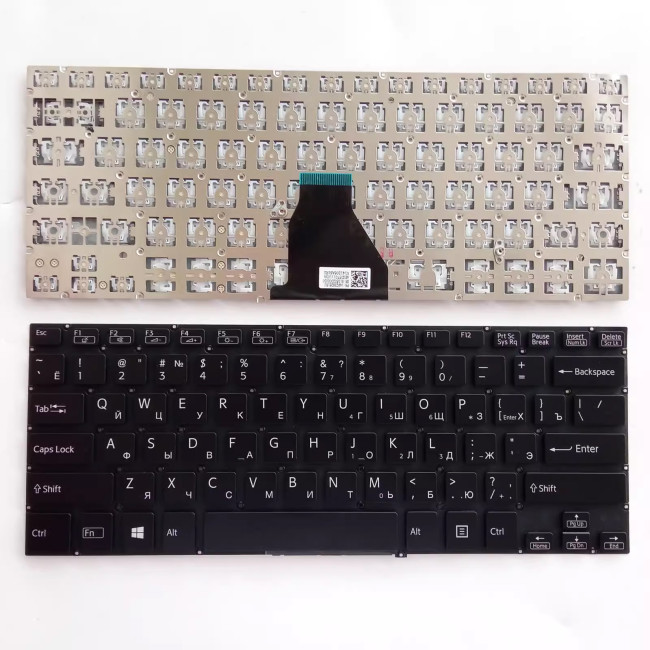 SONY VAIO SVE14 SVE14A SVE141 SVE 14 SVE14111ELW black Russian RU keyboard - main product image