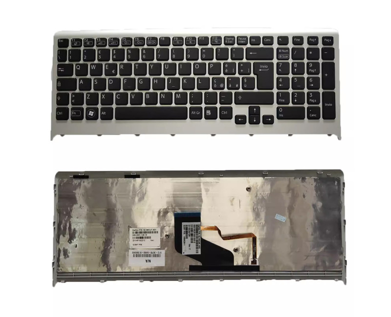 SONY VAIO VPC-F215 VPC-F215FD VPC-F219 backlit Italian IT keyboard - additional view 