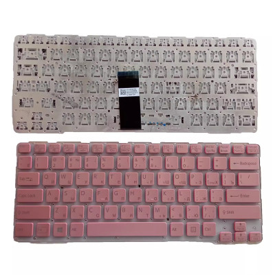 SONY Vaio E14 SVE14 SVE14A SVE141 SVE 14 SVE1411 pink Russian RU keyboard