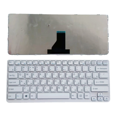 SONY Vaio E14 SVE14 SVE14A SVE141 SVE 14 SVE14111ELW white Russian RU keyboard