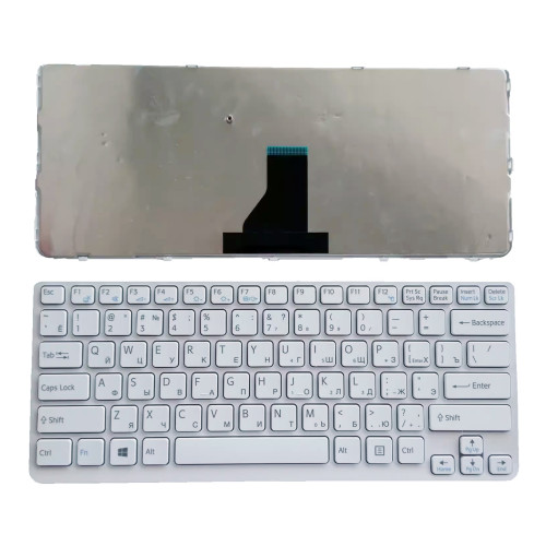 SONY Vaio E14 SVE14 SVE14A SVE141 SVE 14 SVE14111ELW white Russian RU keyboard - main product image