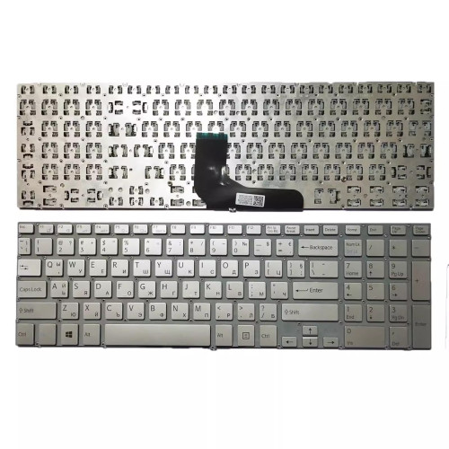 SONY Vaio SVF15 SVF15A SVF15E svf152 silver Bulgarian BG keyboard - main product image