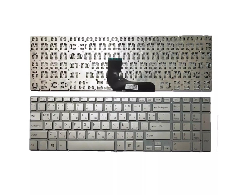 SONY Vaio SVF15 SVF15A SVF15E svf152 silver Bulgarian BG keyboard - additional view 