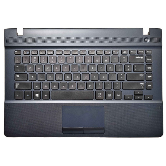 Samsung NP300E4E, NP270E4V, NP275E4V, NP270E4E, NP271B4E, Backlit US Keyboard Palmrest blue - main product image