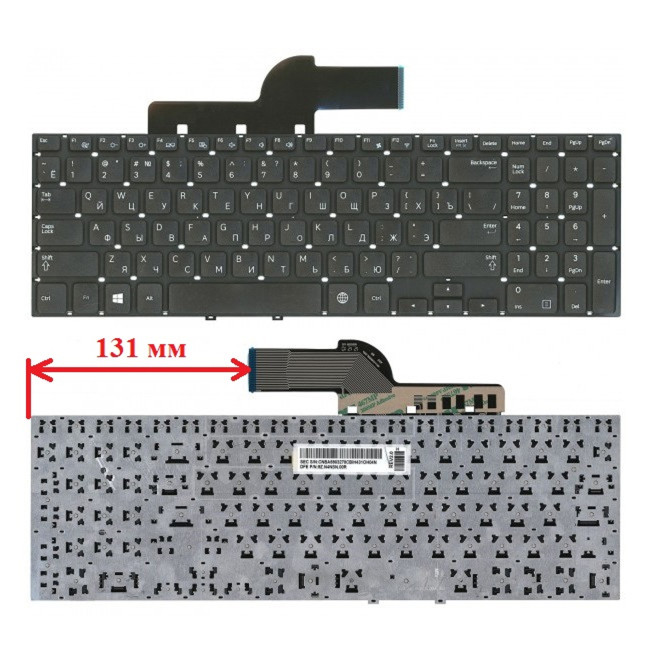 Samsung NP350V5C NP355V5C NP270E5E NP300E5E NP350E5C NP300E5V Russian RU keyboard - main product image