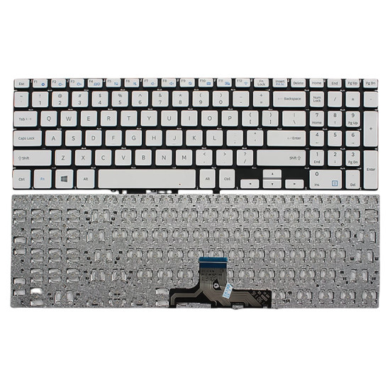 Samsung NP560XBE, NP550XTA, NP300E5K, NP370E5J, NP370B5J, NP3500EK, NP500R5H, NP501R5H, US keyboard white - main product image