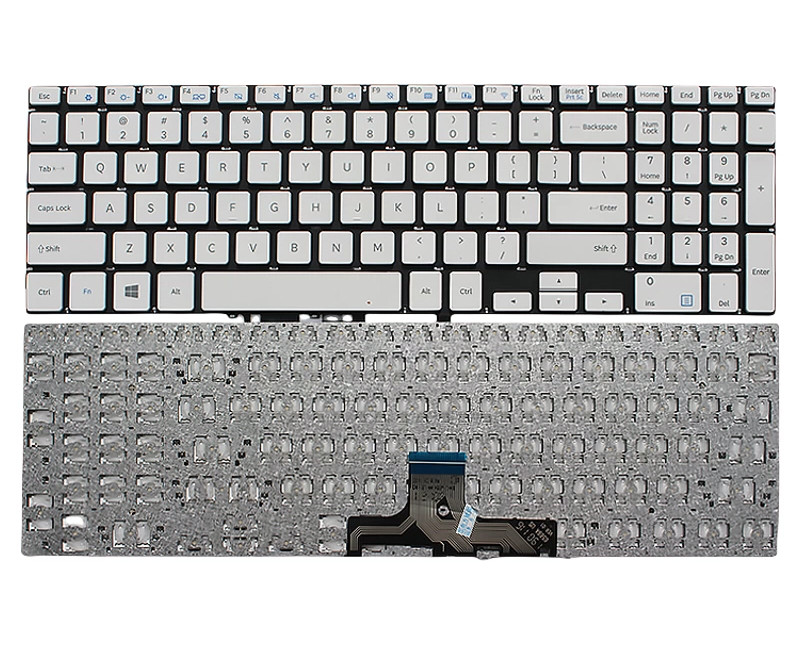 Samsung NP560XBE NP550XTA NP300E5K NP370E5J NP370B5J NP3500EK NP500R5H NP501R5H US keyboard white