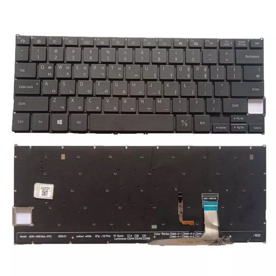 Samsung NP730XBE NP730XBE NP730XBV NP730XBV backlit Korean KR keyboard - main product image