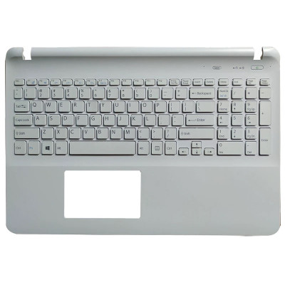 Sony Vaio SVF15 SVF151 SVF152 SVF153 SVF1541 US keyboard palmrest white