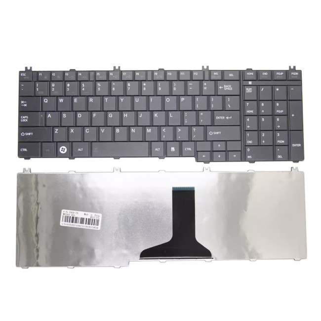Toshiba C650 L650 L660 L655 L750 L755 C655 C660 black US keyboard OEM - main product image