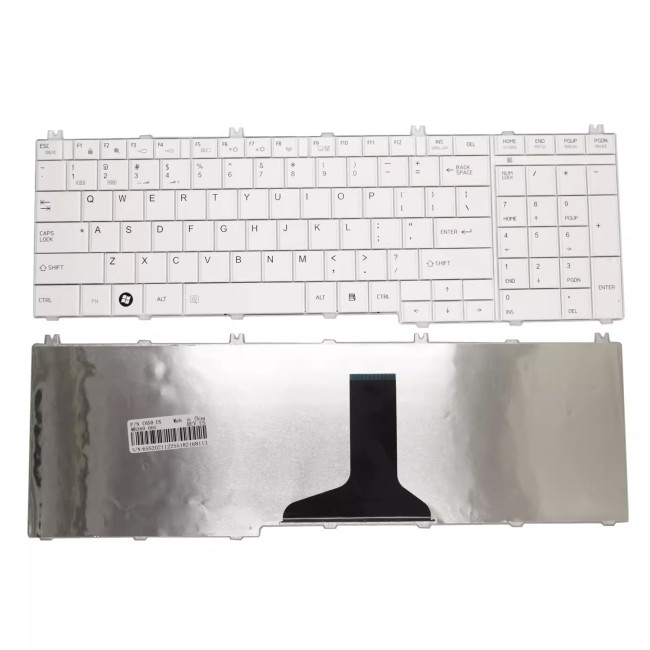 Toshiba C650 L650 L660 L655 L750 L755 C655 C660 white US keyboard OEM - main product image