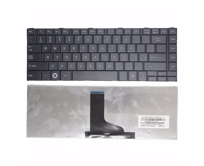 Toshiba L800 L805 C805D C800 C805 L830 L840 M800 M805 normal US keyboard - additional view 