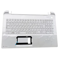 Toshiba Satellite L50-B palmrest with keyboard white Japanese layout JP keyboard with top case