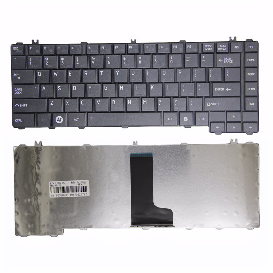 Toshiba Satellite L600 L605 L630 L640D C600D C605 C640 C630 L605 black matte US keyboard OEM - main product image