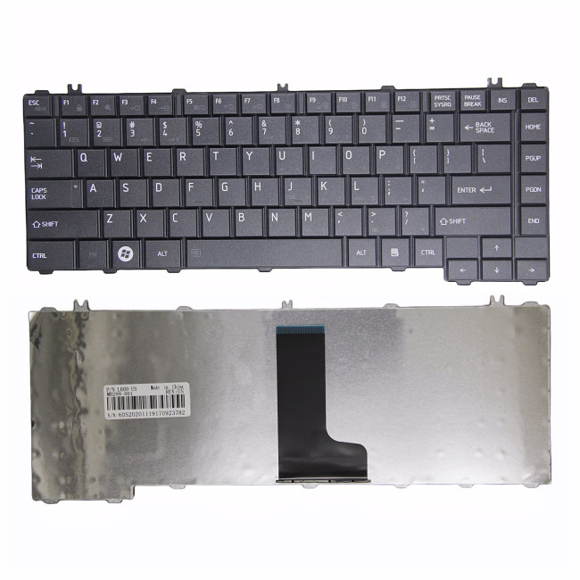 Toshiba Satellite L600 L605 L630 L640D C600D C605 C640 C630 L605 black matte US keyboard OEM - main product image