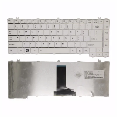 Toshiba Satellite L600 L605 L630 L640D C600D C605 C640 C630 L605 white glossy US keyboard original