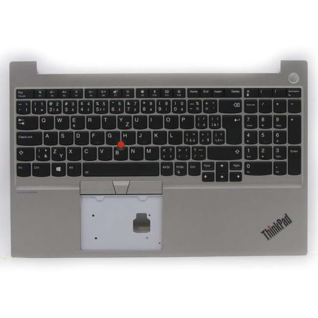 ThinkPad E15 Gen 1 silver backlit Czech CZ keyboard palmrest - main product image