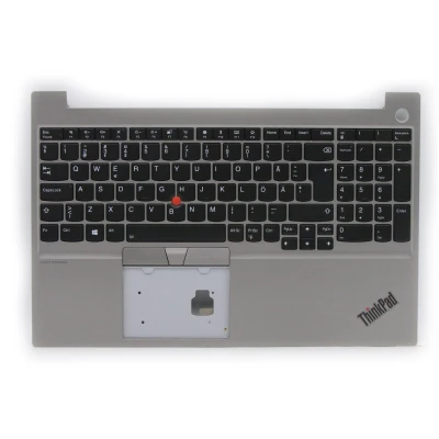 ThinkPad E15 Gen 1 silver backlit Swedish SD keyboard palmrest