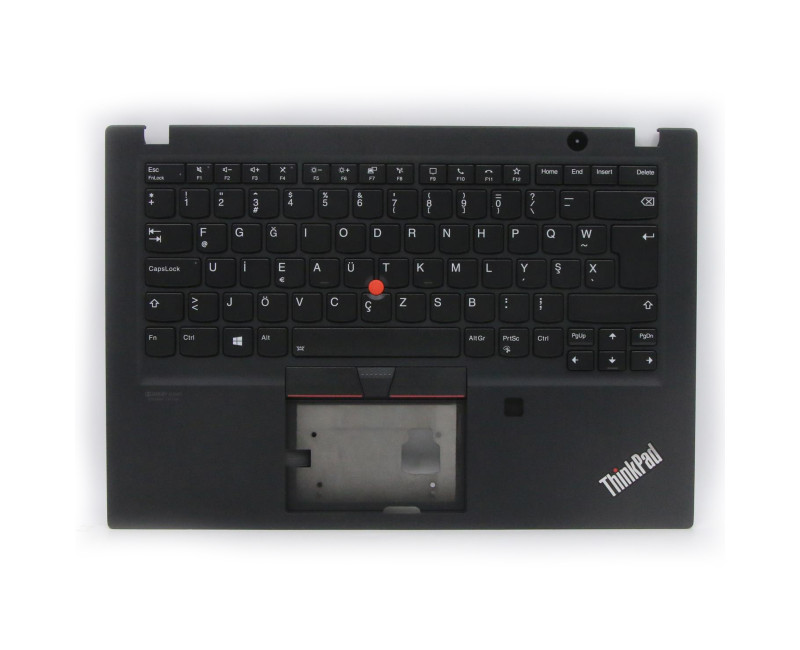 ThinkPad T490s fingerprint hole backlit Turkish French TUF keyboard palmrest - additional view 