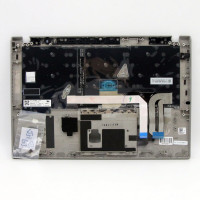 ThinkPad T490s silver fingerprint hole backlit Swedish SD keyboard palmrest - additional view 1