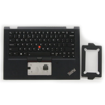 Lenovo ThinkPad X390 Yoga, fingerprint hole backlit US keyboard palmrest