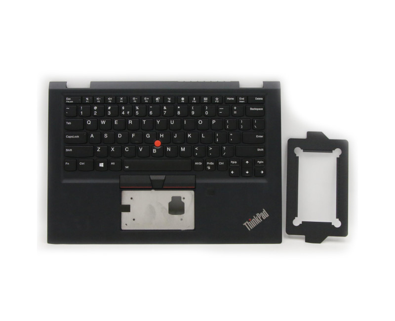 ThinkPad X390 Yoga fingerprint hole backlit US keyboard palmrest