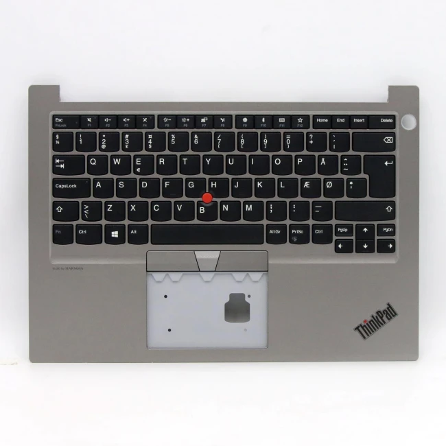 Thinkpad E14 R14 Gen 1 silver Danish DM keyboard palmrest - main product image