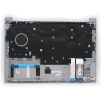 Thinkpad E14 R14 Gen 1 silver backlit Norwegian NE NR keyboard palmrest - additional view 1