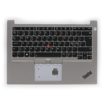 Thinkpad E14 R14 Gen 1 silver backlit Norwegian NE NR keyboard palmrest