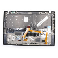 Thinkpad X1 Carbon 5th Gen X1C 2017 fingerprint backlit Norwegian NE keyboard palmrest - additional view 1