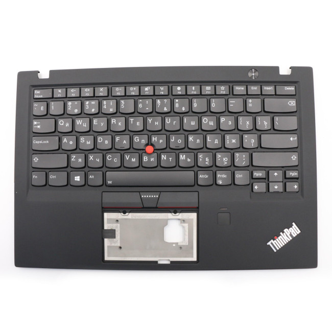 Thinkpad X1 Carbon 5th Gen X1C 2017 fingerprint backlit Russian RU keyboard palmrest - main product image