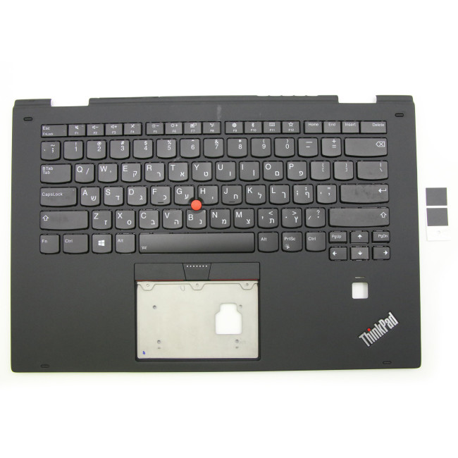 Thinkpad yoga X1 2nd 2017 fingerprint backlit Hebrew HB keyboard palmrest - main product image