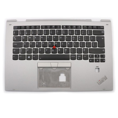 Thinkpad yoga X1 2nd 2017 silver fingerprint hole backlit Canadian French CF keyboard palmrest